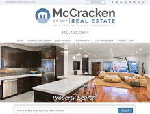 Tablet Screenshot of mccrackenrealestate.com